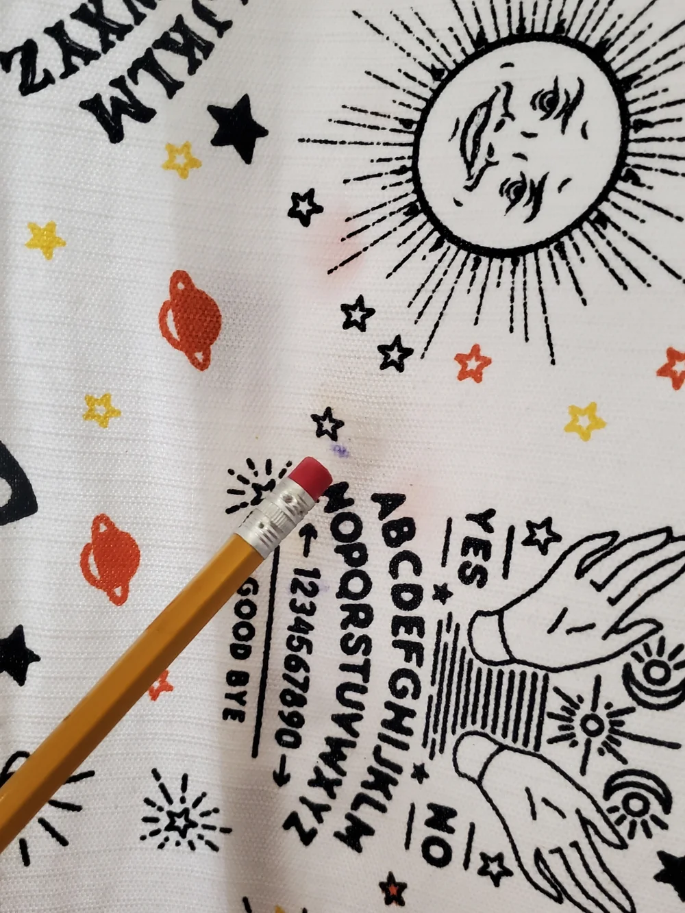 Bourbun St. Apothecary Witchy Cotton Shower Curtain